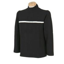 トラヴィスマシュー Travis Mathew　メンズ ロゴプリント チェストライン 起毛素材 ストレッチ 長袖 モックネックシャツ 7AK044　2024年モデル