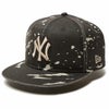 ニューエラ NEW ERA　フラットブリム キャップ 9FIFTY Dripping ニューヨーク・ヤンキース 14307460 ブラック　2024年モデル ブラック（14307460）