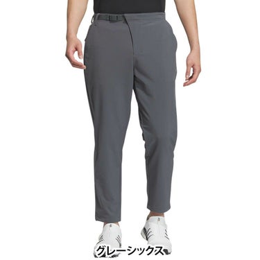 アディダス adidas　メンズ ロゴデザイン コードカオス テーパード ロングパンツ KSL83　2024年モデル グレーシックス