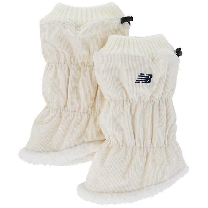 ニューバランスゴルフ　レディース WORLD コーデュロイ×ボア リバーシブル ショート レッグウォーマー 012-4283503 030 ホワイト　2024年モデル ホワイト（030）