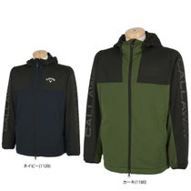 キャロウェイ Callaway メンズ スターストレッチ カラーブロック メッシュ裏地 収納袋付き 長袖 フルジップ フード付き ブルゾン C24215106 2024年モデル