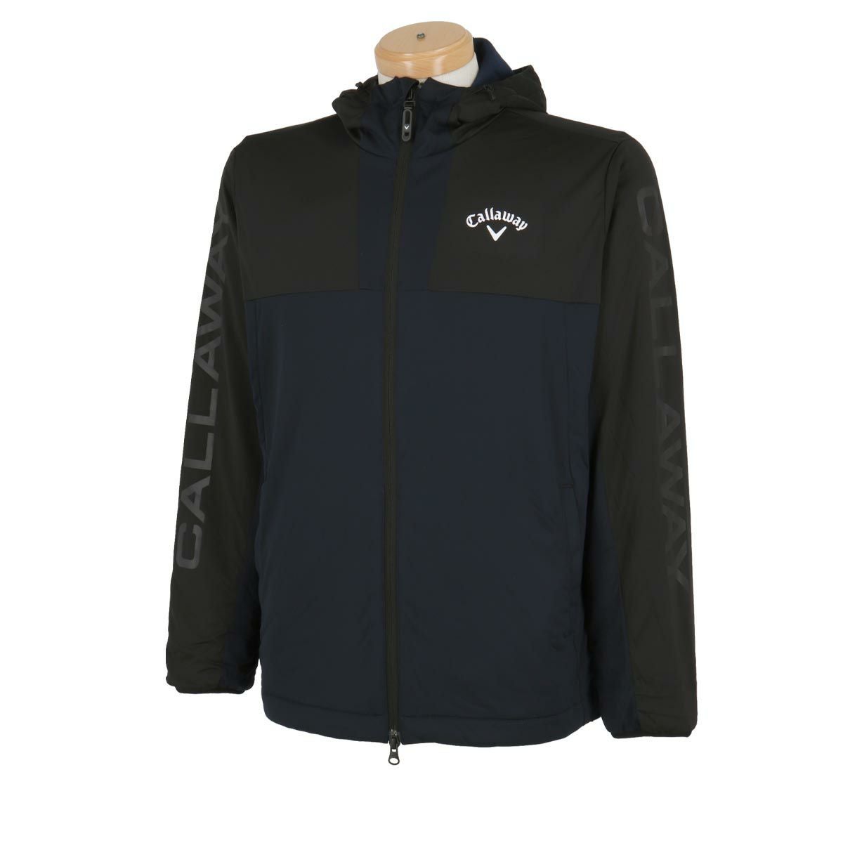キャロウェイ Callaway メンズ スターストレッチ カラーブロック メッシュ裏地 収納袋付き 長袖 フルジップ フード付き ブルゾン C24215106 2024年モデル