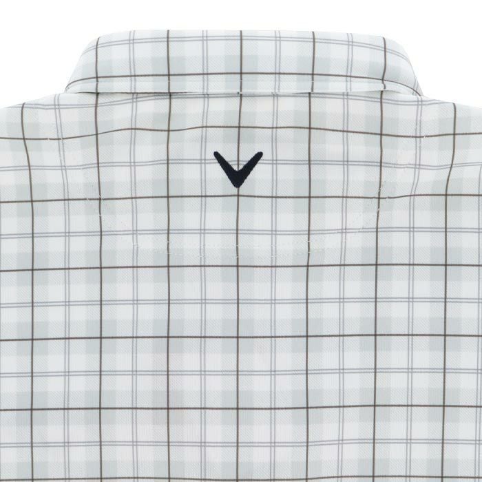 キャロウェイ Callaway　メンズ チェック柄 裏起毛 長袖 ポロシャツ C24233114　2024年モデル 詳細4