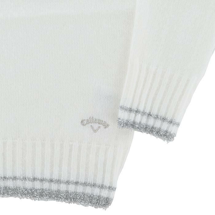 キャロウェイ Callaway　レディース メタリックロゴ 長袖 クルーネック セーター C24218203　2024年モデル 詳細5