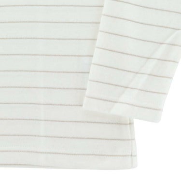 キャロウェイ Callaway　レディース ラメボーダー柄 微起毛生地 保温 長袖 モックネックシャツ C24233206　2024年モデル 詳細4