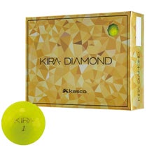 キャスコ　KIRA DIAMOND 2 キラ ダイヤモンド2 2024年モデル　ゴルフボール 1ダース （12球入り） イエロー