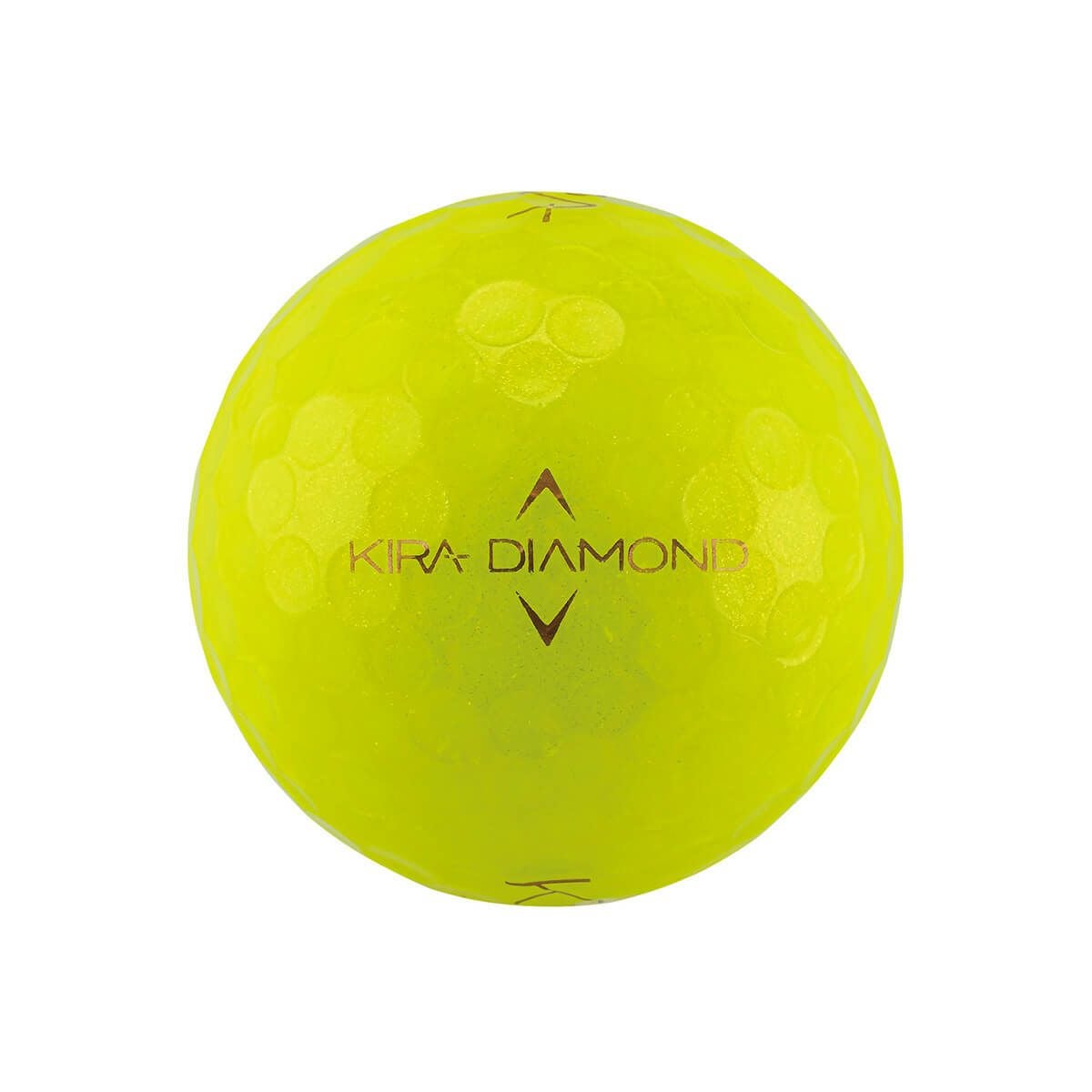 キャスコ　KIRA DIAMOND 2 キラ ダイヤモンド2 2024年モデル　ゴルフボール 1ダース （12球入り） イエロー 詳細4