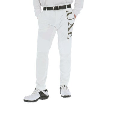 リュクスエイケイエムプラス　軽量 キルト 裏起毛 生地切替 ロングパンツ LAB-24053　2024年モデル ホワイト（SN10）