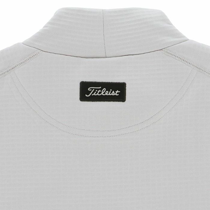 タイトリスト Titleist　メンズ ロゴ刺繍 ストレッチ 長袖 モックネックシャツ TLPMT305J　2024年モデル 詳細4