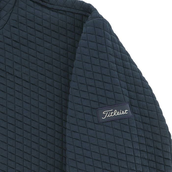 タイトリスト Titleist　メンズ キルトジャカード ストレッチ 長袖 モックネックシャツ TLPMT310J　2024年モデル 詳細4