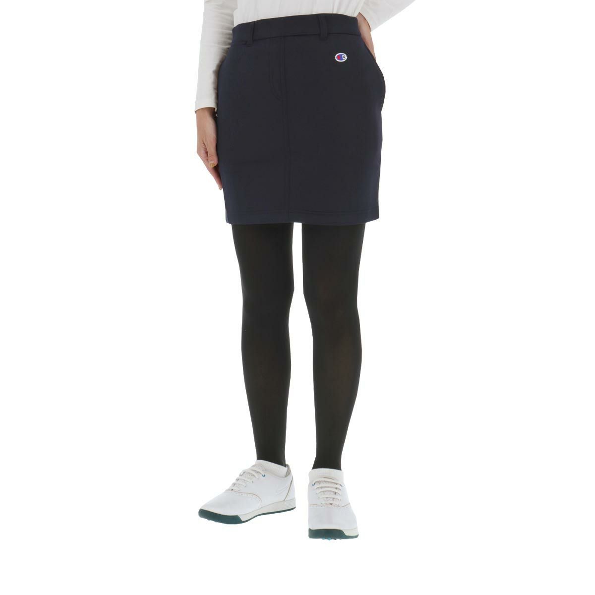 チャンピオンゴルフ ChampionGOLF　レディース Wrap-Air スウェット 撥水 スカート CW-AG208　2024年モデル ネイビー（370）