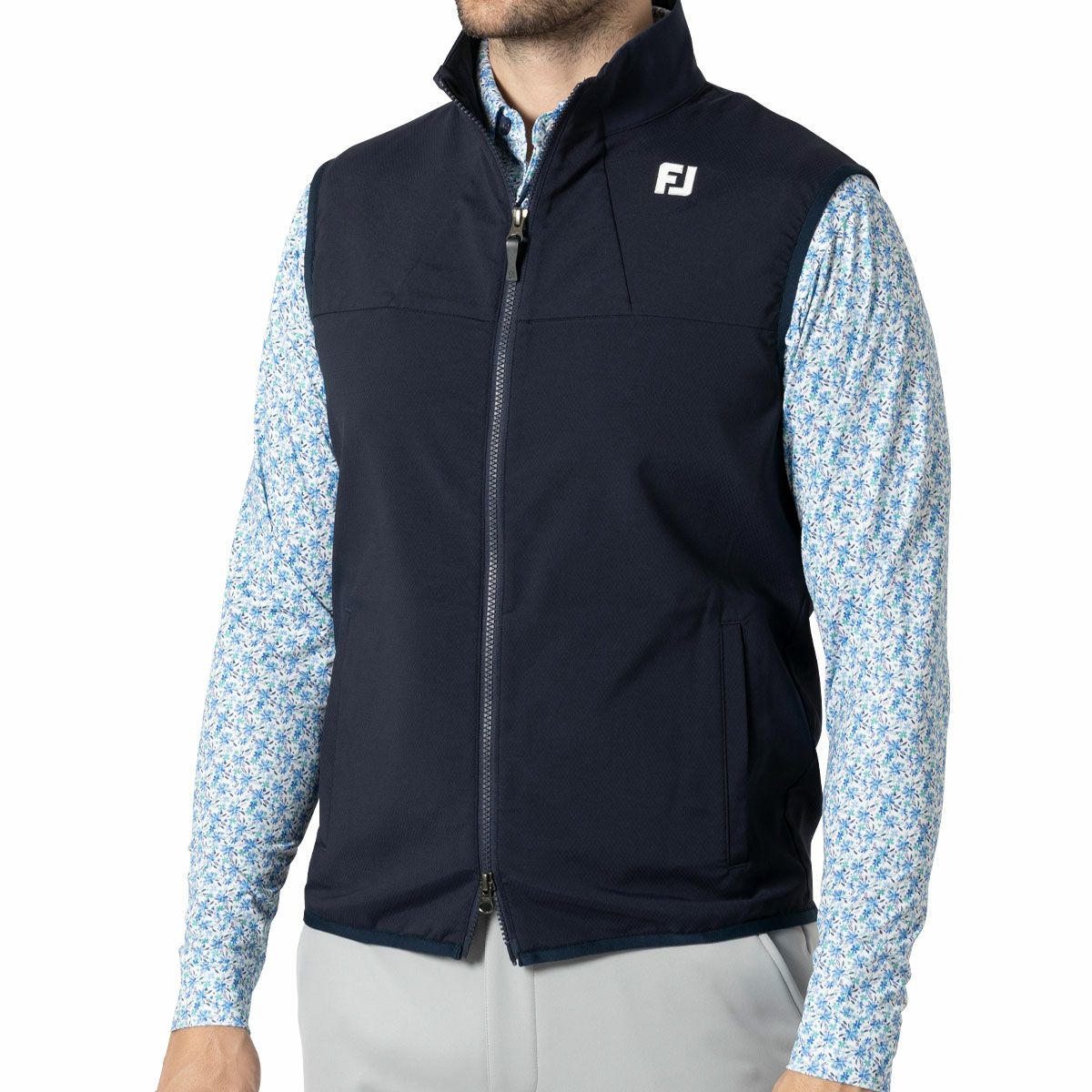 フットジョイ FootJoy メンズ 撥水 ストレッチ UVケア フルジップ