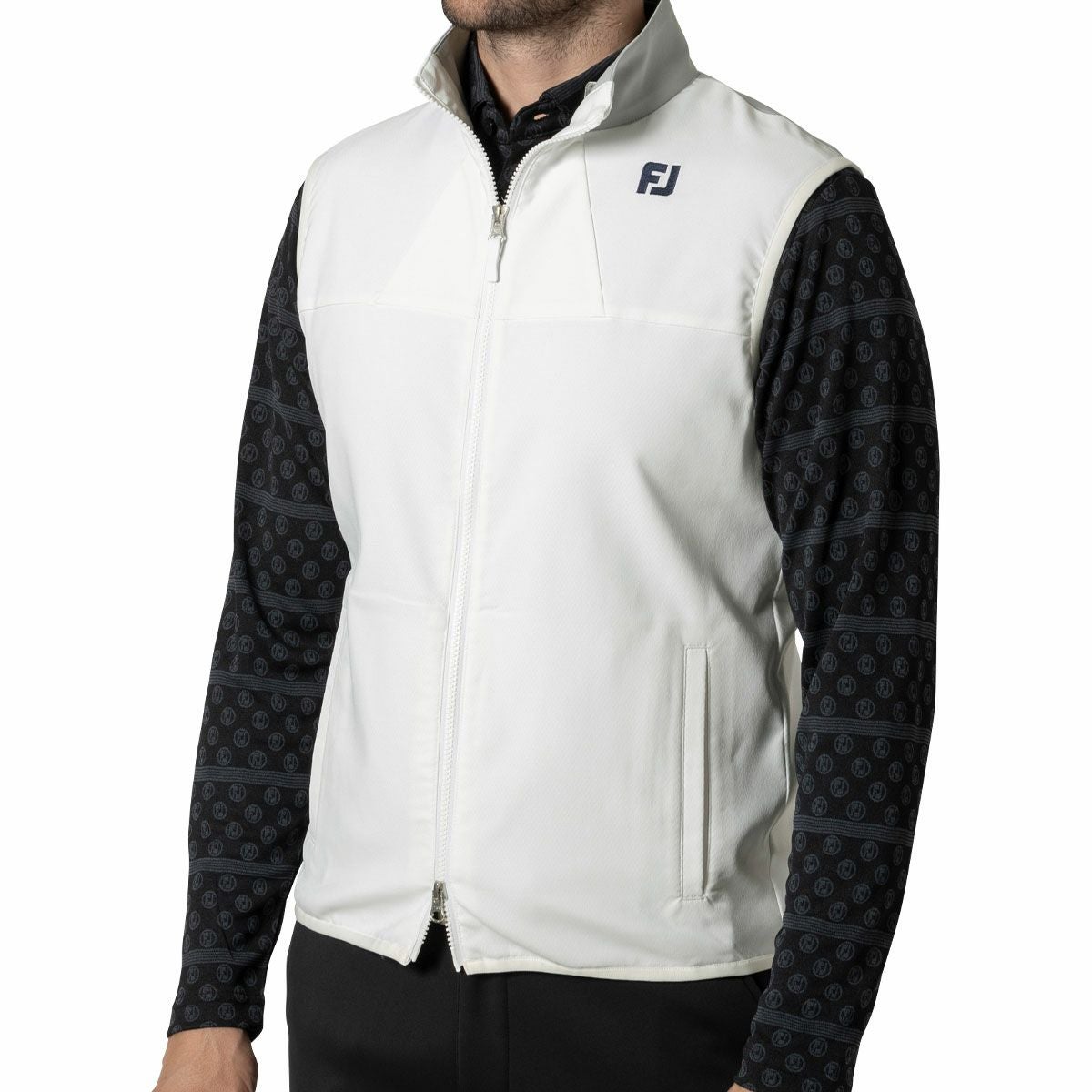 フットジョイ FootJoy メンズ 撥水 ストレッチ UVケア フルジップ