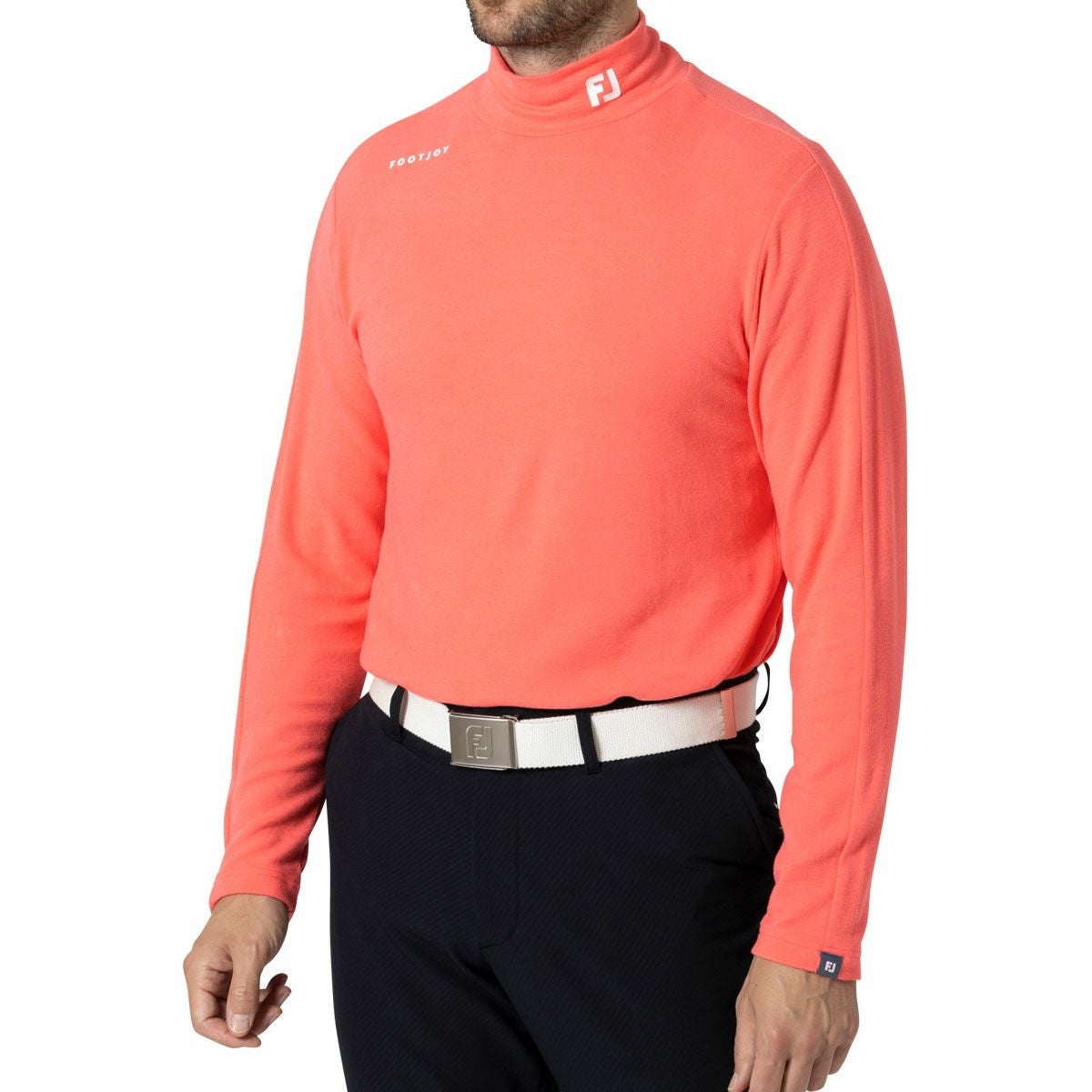 フットジョイ FootJoy メンズ 起毛生地 保温 長袖 モックネックシャツ FJ-F24-S08 2024年モデル