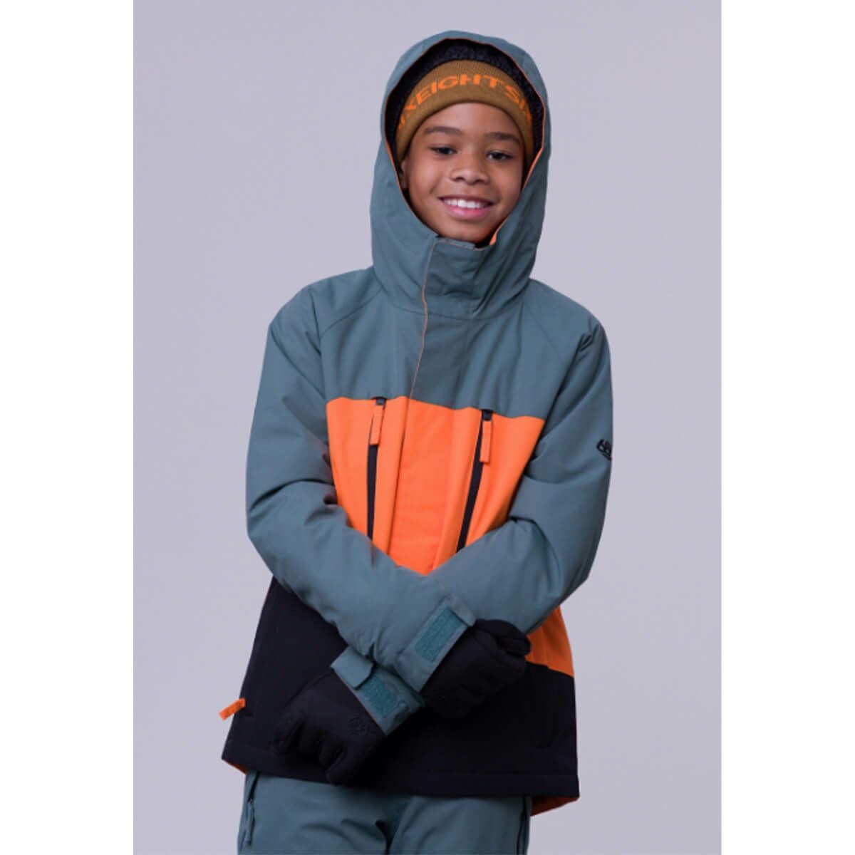 シックスエイトシックス 686　ジュニア スキーウェア ボーイズ ゲオ インシュレーテッド ジャケット GEO INSULATED JACKET M2W504-CGCB 2023-2024 CYPRESS GREEN COLORBLOCK
