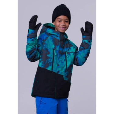 シックスエイトシックス 686　ジュニア スキーウェア ボーイズ ゲオ インシュレーテッド ジャケット GEO INSULATED JACKET M2W504-GNCB 2023-2024 GREENERY NEBULA COLORBLOCK