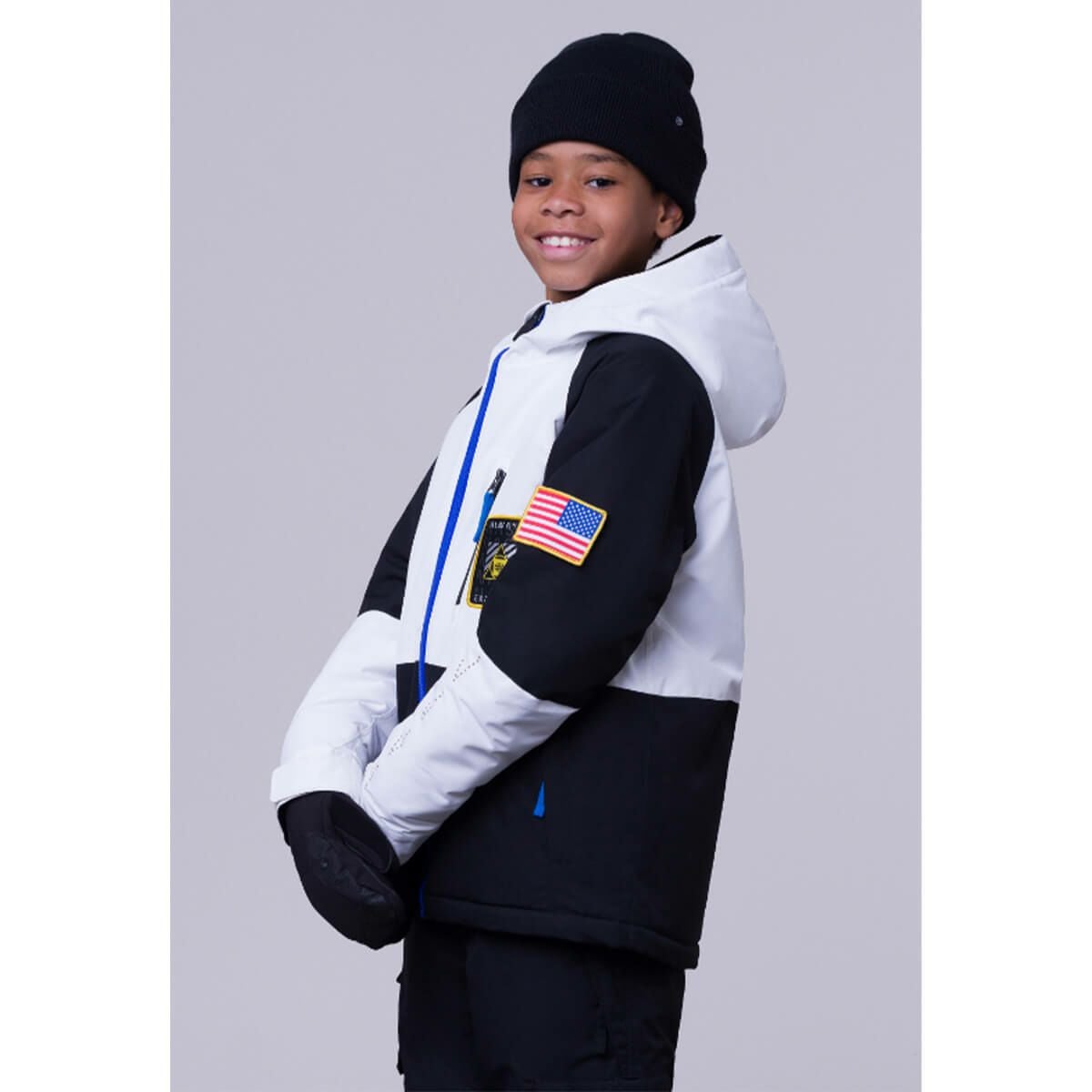 シックスエイトシックス 686　ジュニア スキーウェア ジュニア エクスプロ―レーション インシュレーテッド ジャケット EXPLORATION INSULATED JACKET M2W505-NWB 2023-2024 NASA WHITE BLACK