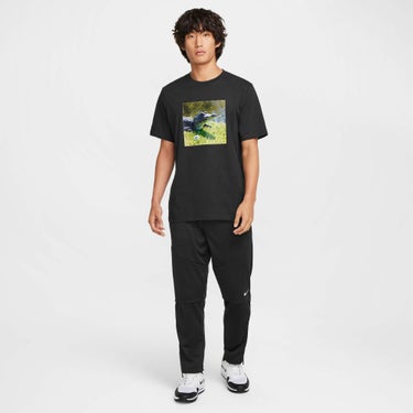 ナイキ NIKE　メンズ フリース 裏起毛 サイドジップ ロングパンツ FQ1163 010 ブラック/ホワイト　2024年モデル 詳細5