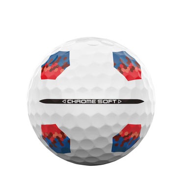 キャロウェイ　クロム ソフト トゥルートラック 2024年モデル　ゴルフボール 1ダース（12球入り） レッド/ブルー 詳細4