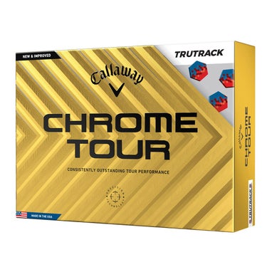 キャロウェイ　クロム ツアー トゥルートラック 2024年モデル　ゴルフボール　1ダース（12球入り） トゥルートラック レッド/ブルー 詳細1