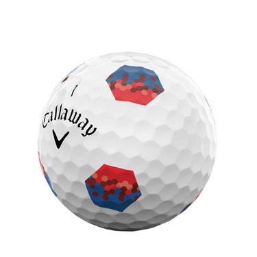 キャロウェイ　クロム ツアー トゥルートラック 2024年モデル　ゴルフボール　1ダース（12球入り） トゥルートラック レッド/ブルー 詳細2