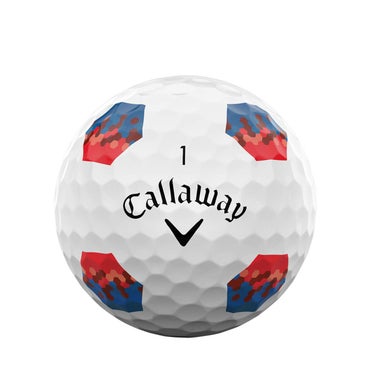 キャロウェイ　クロム ツアー トゥルートラック 2024年モデル　ゴルフボール　1ダース（12球入り） トゥルートラック レッド/ブルー 詳細3