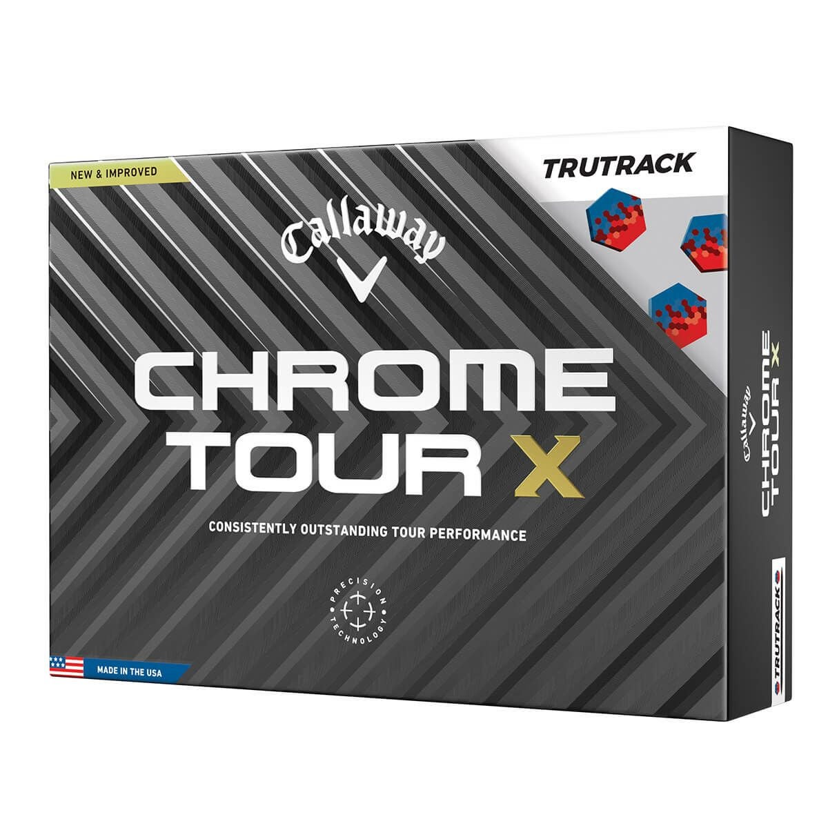 キャロウェイ　クロム ツアーX トゥルートラック 2024年モデル　ゴルフボール　1ダース（12球入り） トゥルートラック レッド/ブルー 詳細1