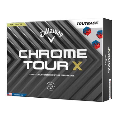 キャロウェイ　クロム ツアーX トゥルートラック 2024年モデル　ゴルフボール　1ダース（12球入り） トゥルートラック レッド/ブルー 詳細1