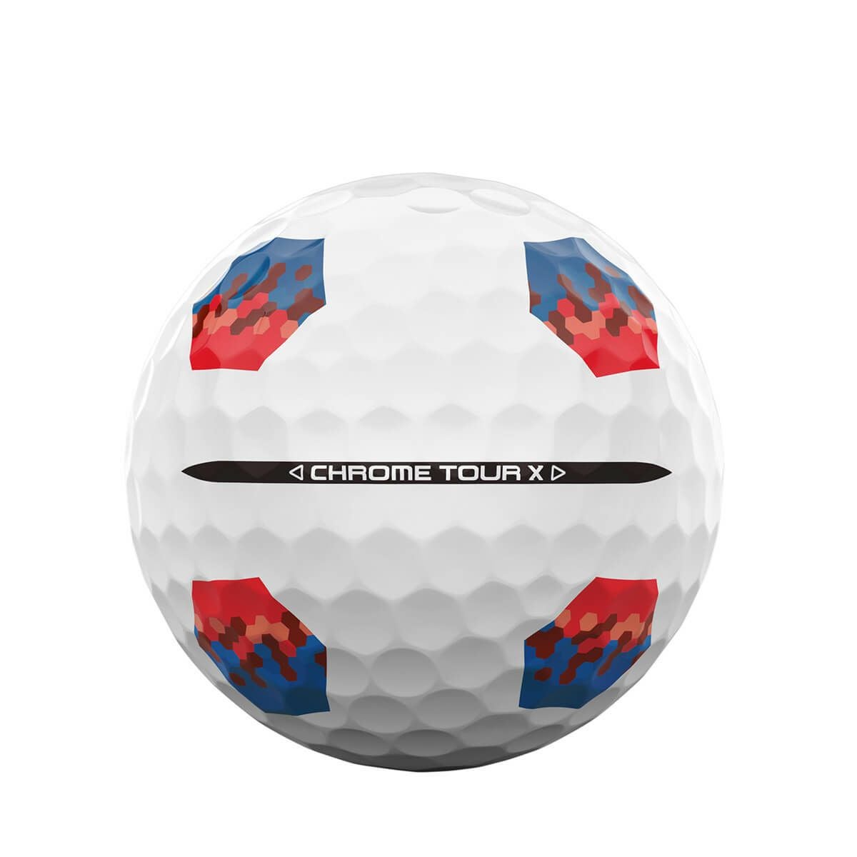 キャロウェイ　クロム ツアーX トゥルートラック 2024年モデル　ゴルフボール　1ダース（12球入り） トゥルートラック レッド/ブルー 詳細4