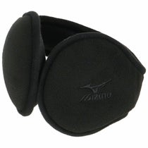 ミズノ MIZUNO　ロゴ刺繍 ブレスサーモ フリース イヤーマフ C2JYB603 09 ブラック　2024年モデル