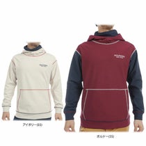 トミー ヒルフィガー ゴルフ メンズ ロゴ刺繍 裏微起毛 ストレッチ 長袖 ネックウォーマー付き スウェット フーディー THMA469 2024年モデル