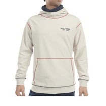 トミー ヒルフィガー ゴルフ　メンズ ロゴ刺繍 裏微起毛 ストレッチ 長袖 ネックウォーマー付き スウェット フーディー THMA469　2024年モデル