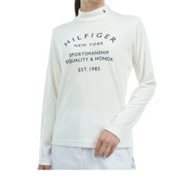 トミー ヒルフィガー ゴルフ　レディース 起毛生地 ロゴプリント 長袖 モックネックシャツ THLA486　2024年モデル