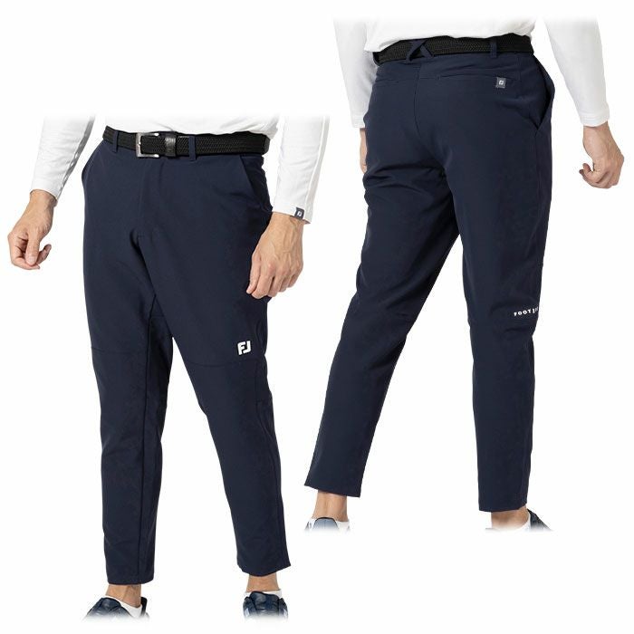 FootJoy メンズ ゴルフ パンツ L ネイビー FJ-F24-P03 フットジョイ FootJoy メンズ 撥水 ロゴデザイン ストレッチ アンクル