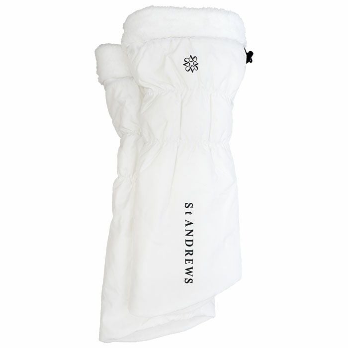 セントアンドリュース St ANDREWS レディース ロゴプリント 裏起毛 レッグウォーマー 042-4284154 030 ホワイト 2024年モデル