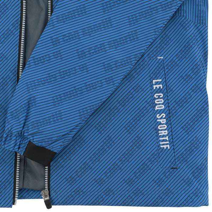 ルコック Le coq sportif　メンズ 撥水 防風 ロゴデザイン 総柄プリント ストレッチ 長袖 フルジップ ブルゾン LG4FWB05M　2024年モデル 詳細8