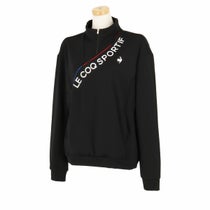 ルコック Le coq sportif レディース ロゴプリント ストレッチ アシンメトリーデザイン 長袖 ハーフジップシャツ LG4FSW00L 2024年モデル