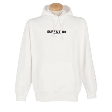 サーフ＆ターフ SURF＆TURF　メンズ サーフ&ターフ マーティーゴルフ コラボ パーカー　2024年モデル ホワイト（WH）