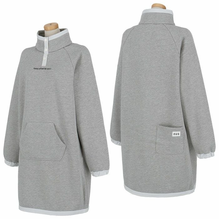 ナノ・ユニバース　レディース ロゴ刺繍 裏起毛 スウェット 長袖 ワンピース 045-4224602　2024年モデル 詳細3