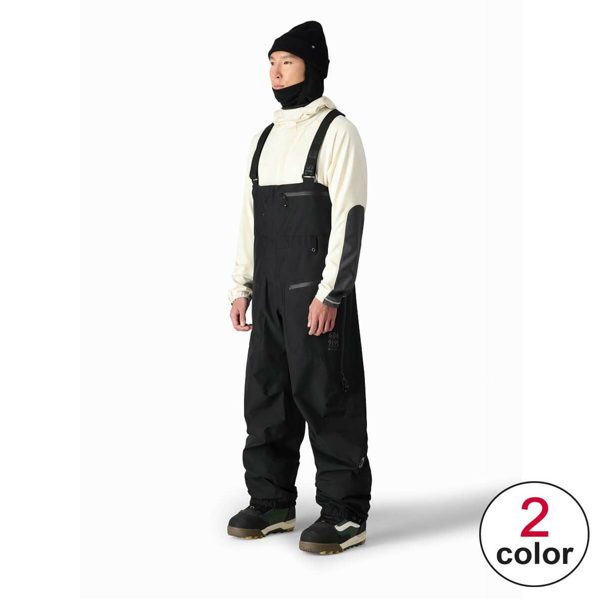 �V�b�N�X�G�C�g�V�b�N�X 686�@�X�L�[ �X�m�[�{�[�h�E�F�A �S�A�e�b�N�X 3���C���[ATV �r�u�p���c GORE-TEX 3L ATV BIB M3WN217 2024-2025