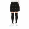 ジュン アンド ロペ JUN ＆ ROPE　レディース モノグラムジャガード 飛び柄 ライン配色 インナーパンツ付き ニット スカート ERC64300　2024年モデル ブラック（01）