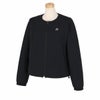 ユナイテッドアローズゴルフ　レディース ロゴ刺繍 ストレッチ 長袖 ノーカラー フルジップ ジャケット 6025-699-0050　2024年モデル ブラック（09）