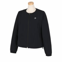 ユナイテッドアローズゴルフ　レディース ロゴ刺繍 ストレッチ 長袖 ノーカラー フルジップ ジャケット 6025-699-0050　2024年モデル