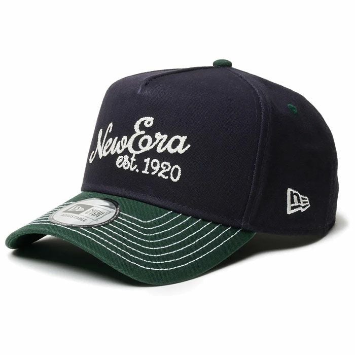 ニューエラ NEW ERA　キャップ 9FORTY A-Frame 2-Tone Duck Canvas 14307505 ネイビー/ダークグリーン　2024年モデル ネイビー/グリーン（14307505）