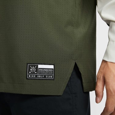 ナイキ NIKE　メンズ カラーブロック 長袖 ハーフジップ プルオーバー ジャケット FQ1156 010 ブラック/カーゴカーキ/ライトボーン/ホワイト　2024モデル 詳細5