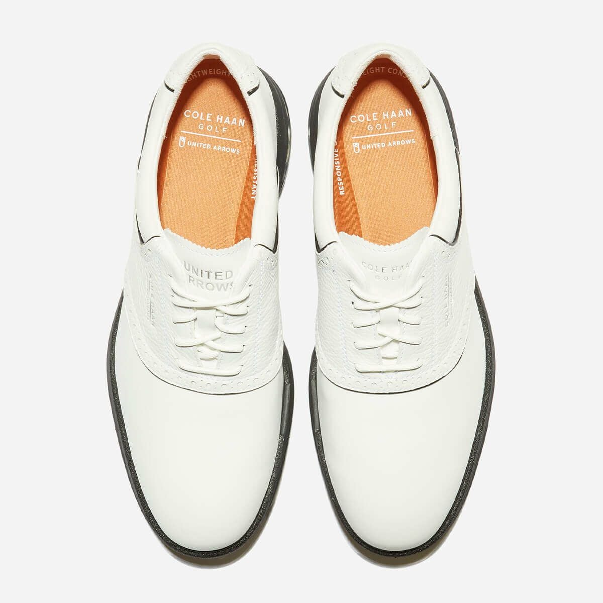 コールハーン X ユナイテッドアローズ コラボ　オリジナルグランド メンズ ゴルフシューズ C40454 WHITE/BLACK　2024年モデル 詳細3