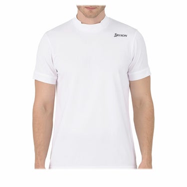 スリクソン SRIXON　メンズ エクシードライ 半袖 モックネックシャツ RGMXJA11　2024年モデル ホワイト（WH00）