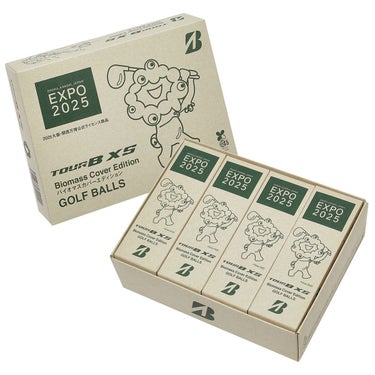 ブリヂストン　ツアーB XS 2024年モデル ゴルフボール 1ダース（12球入り）　エキスポ2025 バイオマスカバーエディション EXPO2025（ホワイト）