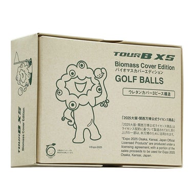 ブリヂストン　ツアーB XS 2024年モデル ゴルフボール 1ダース（12球入り）　エキスポ2025 バイオマスカバーエディション EXPO2025（ホワイト）