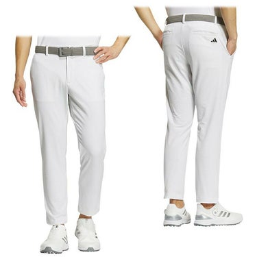 アディダス adidas　メンズ シアサッカー ストレッチ ロゴプリント アンクルパンツ IKK86　2024年モデル 詳細2